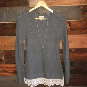 Hippie Rose Grey sweater